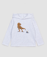 Load image into Gallery viewer, Miles the Label Rex Hoodie Heather Grey
