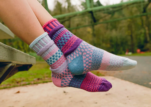 Solmate Adult Recycled Cotton Blend Sox Twilight