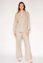Load image into Gallery viewer, Latte Love Flannel PJs Heather Oatmeal
