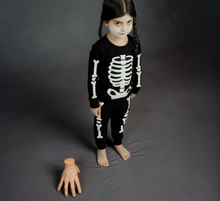 Load image into Gallery viewer, Petit Lem Glow in the Dark Skeleton Pyjamas
