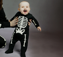 Load image into Gallery viewer, Petit Lem Glow in the Dark Skeleton Sleeper
