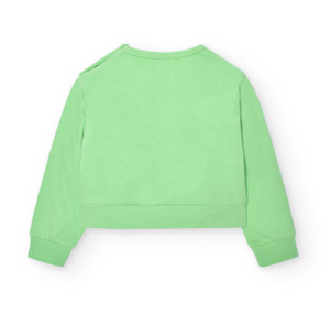 Boboli Pineapple Mint Sweatshirt