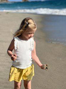 Vignette Pam Ruffle Tee Ivory