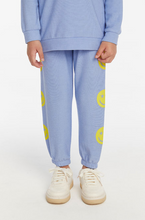 Load image into Gallery viewer, Chaser Brand Star Smiley Slouchy Pant Hydrangea
