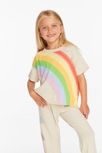 Load image into Gallery viewer, Chaser Brand Rainbow Tee Oatmeal
