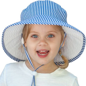 Emily Belle Liberty of London Wide Brim Sunbaby Hat Sky