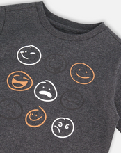 Load image into Gallery viewer, Deux Par Deux Smiley Jersey Tee
