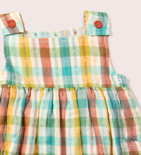 Load image into Gallery viewer, Little Green Radicals Rainbow Reversible Pinny Dress

