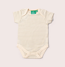 Load image into Gallery viewer, Little Green Radicals Stripe Onesie Natural
