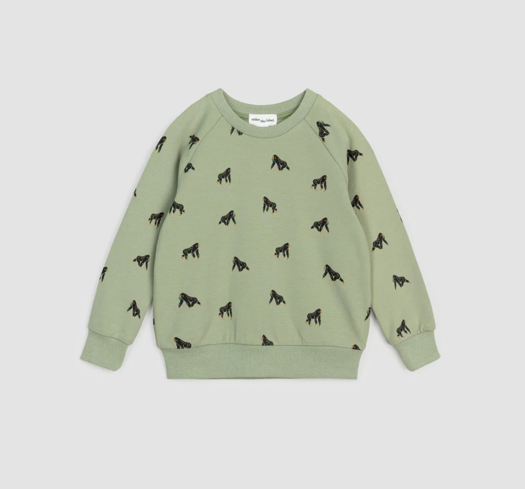 Miles the Label Gorilla Print Sweatshirt
