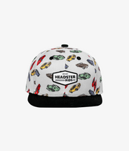 Load image into Gallery viewer, Headster Pitstop Snapback White Sand
