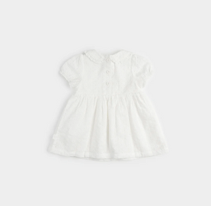 Petit Lem White Eyelet Baby Dress and Tights