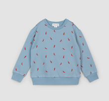Load image into Gallery viewer, Miles the Label Hot Pepper Sweatshirt Blue
