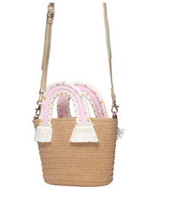 Rockahula Picnic Rainbow Handle Basket Bag