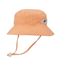 Load image into Gallery viewer, Summer Gingham Cotton Camp Hat
