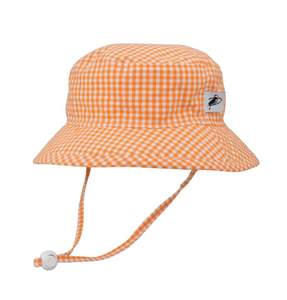 Summer Gingham Cotton Camp Hat