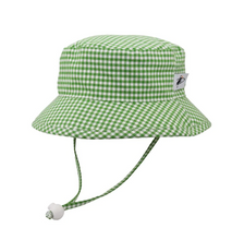 Load image into Gallery viewer, Summer Gingham Cotton Camp Hat
