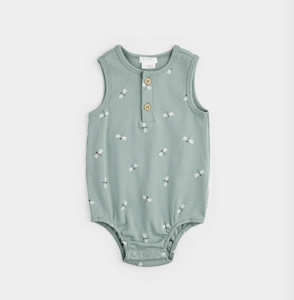 Petit Lem Dragonfly Bubble Playsuit