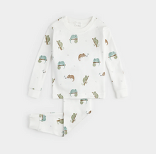 Load image into Gallery viewer, Petit Lem Chameleon Print Baby Pyjamas
