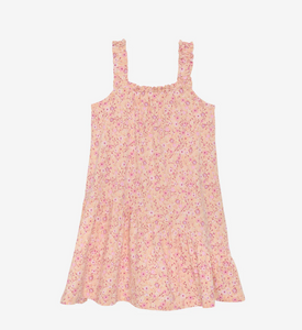 Minymo Peach Parfait Flower Dress