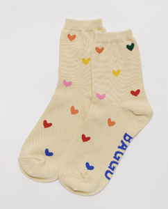 BAGGU Crew Socks Hearts