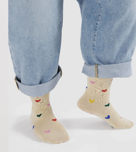 BAGGU Crew Socks Hearts