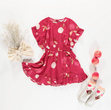 Load image into Gallery viewer, Souris Mini Pink Cherry Dress
