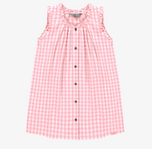 Load image into Gallery viewer, Souris Mini Pink Gingham Seersucker Dress
