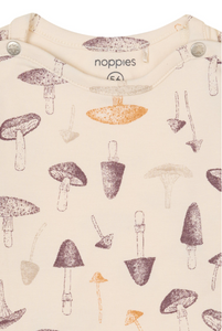 Noppies Creamy Mushroom Print Tee and Pant