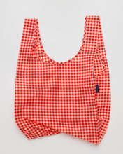 Load image into Gallery viewer, BAGGU Red Gingham Reusable Bag
