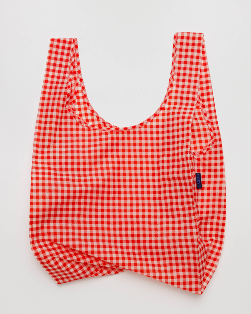 BAGGU Red Gingham Reusable Bag