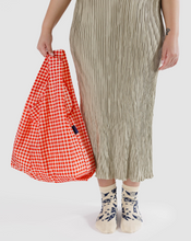 Load image into Gallery viewer, BAGGU Red Gingham Reusable Bag
