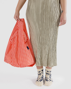 BAGGU Red Gingham Reusable Bag