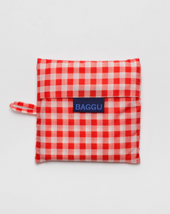 BAGGU Red Gingham Reusable Bag