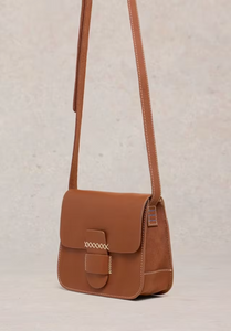 White Stuff UK Evie Leather Satchel Mid Tan