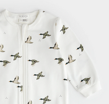 Load image into Gallery viewer, Petit Lem Mallard Print Sleeper Off White
