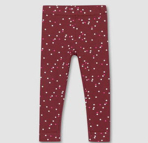 Miles the Label Confetti Print Baby Set Burgundy