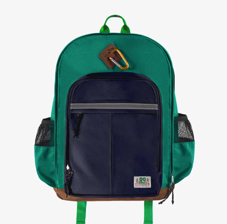 Souris Mini Green ColorBlock School Bag