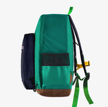 Load image into Gallery viewer, Souris Mini Green ColorBlock School Bag
