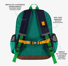 Load image into Gallery viewer, Souris Mini Green ColorBlock School Bag
