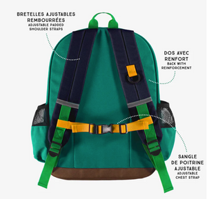 Souris Mini Green ColorBlock School Bag