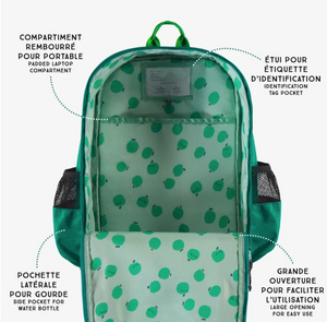 Souris Mini Green ColorBlock School Bag