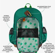 Load image into Gallery viewer, Souris Mini Green ColorBlock School Bag
