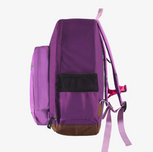 Load image into Gallery viewer, Souris Mini Purple ColorBlock School Bag
