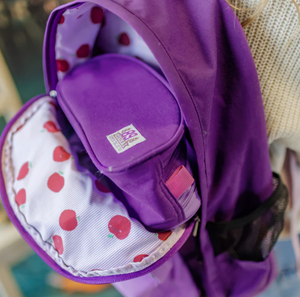 Souris Mini Purple ColorBlock School Bag