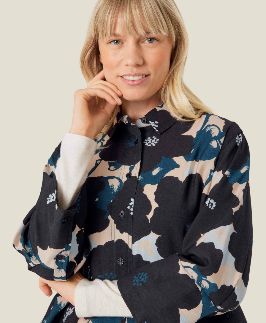 Masai Ilonka Shirt Moonlit Ocean Print