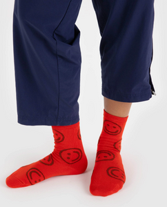 BAGGU Crew Sock Red Happy