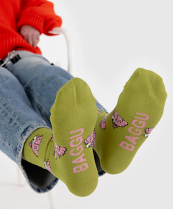 BAGGU Crew Sock Snoopy