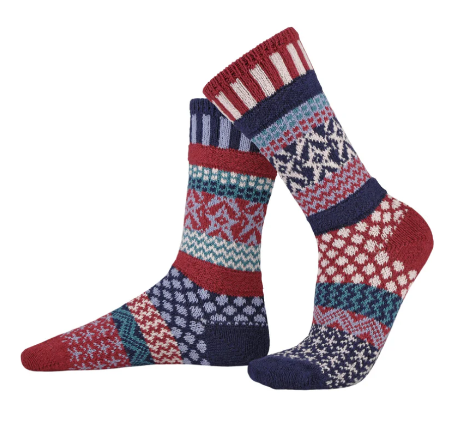 Solmate Adult Recycled Cotton Blend Sox Stars