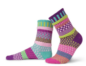 Solmate Adult Recycled Cotton Blend Sox Dahlia